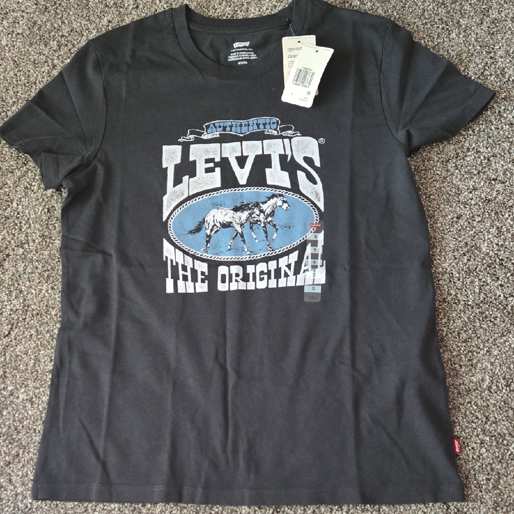 Levi's Black and Blue Graphic Tee